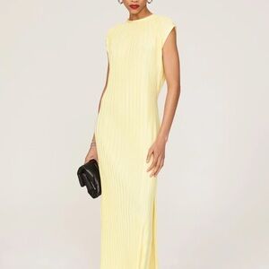 Atlein Plisse Midi Dress